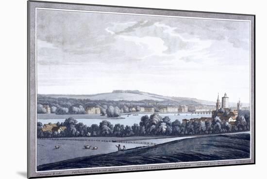 The River Thames at Battersea, London, 1795-Joseph Constantine Stadler-Mounted Giclee Print