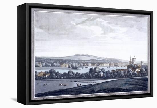 The River Thames at Battersea, London, 1795-Joseph Constantine Stadler-Framed Stretched Canvas