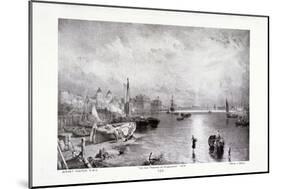 The River Thames at Greenwich, London, 1878-Myles Birket Foster-Mounted Giclee Print