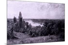 The River Thames from Richmond Hill, London, 1905-Ernest Albert Waterlow-Mounted Giclee Print