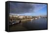 The River Thames Looking East from Waterloo Bridge, London, England, United Kingdom, Europe-Howard Kingsnorth-Framed Stretched Canvas