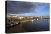 The River Thames Looking East from Waterloo Bridge, London, England, United Kingdom, Europe-Howard Kingsnorth-Stretched Canvas