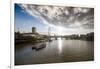 The River Thames Looking West from Waterloo Bridge, London, England, United Kingdom, Europe-Howard Kingsnorth-Framed Premium Photographic Print