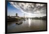 The River Thames Looking West from Waterloo Bridge, London, England, United Kingdom, Europe-Howard Kingsnorth-Framed Premium Photographic Print