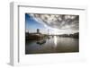 The River Thames Looking West from Waterloo Bridge, London, England, United Kingdom, Europe-Howard Kingsnorth-Framed Photographic Print