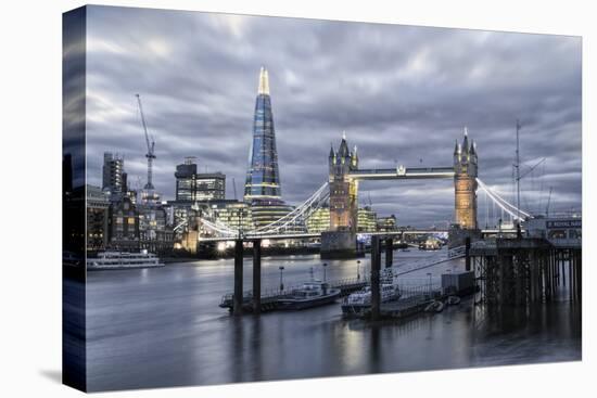 The River Thames, Tower Bridge, City Hall-Alex Robinson-Stretched Canvas