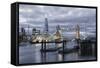 The River Thames, Tower Bridge, City Hall-Alex Robinson-Framed Stretched Canvas