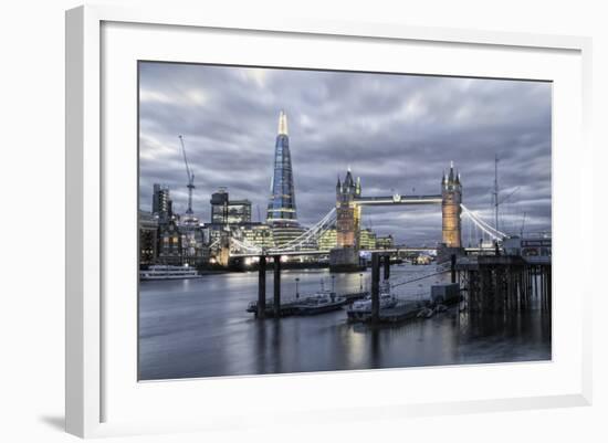 The River Thames, Tower Bridge, City Hall-Alex Robinson-Framed Photographic Print