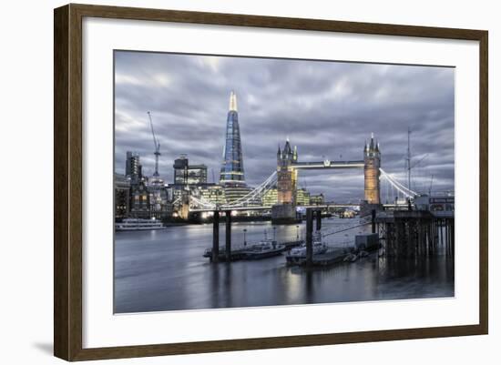 The River Thames, Tower Bridge, City Hall-Alex Robinson-Framed Photographic Print