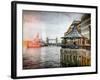 The River Thames View with the HMS Belfast and the Tower Bridge - City of London - UK - England-Philippe Hugonnard-Framed Photographic Print