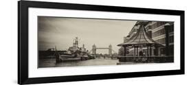 The River Thames View with the HMS Belfast and the Tower Bridge - City of London - UK - England-Philippe Hugonnard-Framed Photographic Print