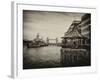 The River Thames View with the HMS Belfast and the Tower Bridge - City of London - UK - England-Philippe Hugonnard-Framed Photographic Print