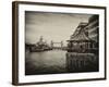 The River Thames View with the HMS Belfast and the Tower Bridge - City of London - UK - England-Philippe Hugonnard-Framed Photographic Print