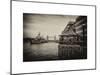 The River Thames View with the HMS Belfast and the Tower Bridge - City of London - UK - England-Philippe Hugonnard-Mounted Art Print