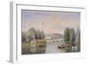 The River Thames with Richmond Bridge and Richmond Hill in the Distance, London, 1867-George Henry Andrews-Framed Giclee Print