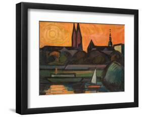 The River Tisza at Szeged, 1965-Emil Parrag-Framed Giclee Print