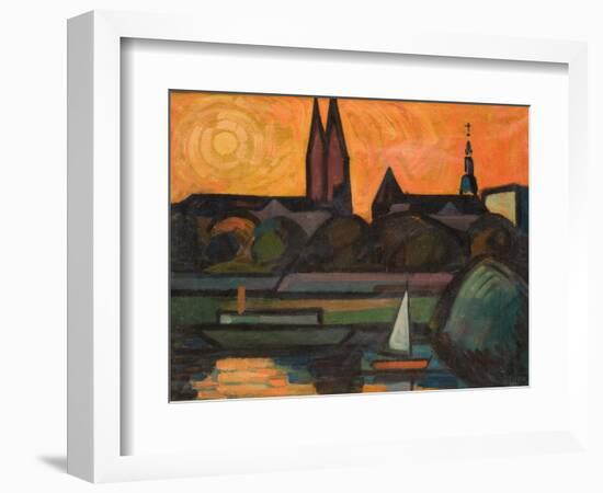 The River Tisza at Szeged, 1965-Emil Parrag-Framed Giclee Print