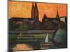 The River Tisza at Szeged, 1965-Emil Parrag-Mounted Giclee Print