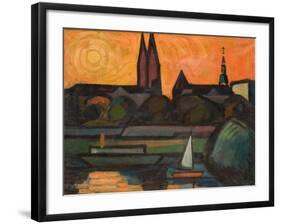 The River Tisza at Szeged, 1965-Emil Parrag-Framed Giclee Print