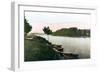 The River Tyne at Hexham, Northumberland, 1926-null-Framed Giclee Print