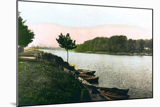 The River Tyne at Hexham, Northumberland, 1926-null-Mounted Giclee Print