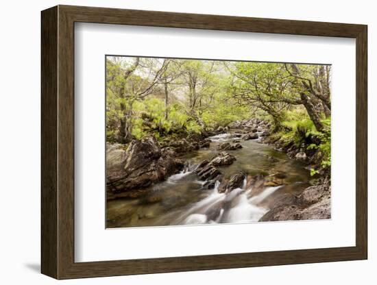 The River Undalain in Glen Undalain, Highlands, Scotland, United Kingdom, Europe-Julian Elliott-Framed Photographic Print