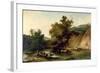 The River Wye at Tintern Abbey, 1805-Philip James De Loutherbourg-Framed Giclee Print