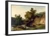 The River Wye at Tintern Abbey, 1805-Philip James De Loutherbourg-Framed Giclee Print