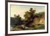 The River Wye at Tintern Abbey, 1805-Philip James De Loutherbourg-Framed Giclee Print