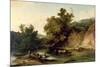 The River Wye at Tintern Abbey, 1805-Philip James De Loutherbourg-Mounted Giclee Print