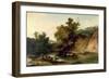 The River Wye at Tintern Abbey, 1805-Philip James De Loutherbourg-Framed Giclee Print