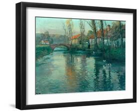 The River-Fritz Thaulow-Framed Giclee Print