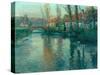 The River-Fritz Thaulow-Stretched Canvas
