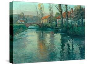 The River-Fritz Thaulow-Stretched Canvas