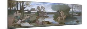 The River-Pierre Puvis de Chavannes-Mounted Art Print