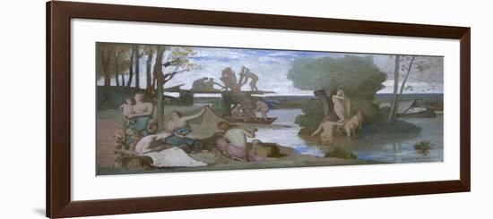 The River-Pierre Puvis de Chavannes-Framed Premium Giclee Print