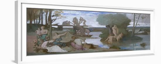 The River-Pierre Puvis de Chavannes-Framed Premium Giclee Print