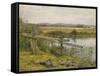 The Riverside, 1862-John Edward Newton-Framed Stretched Canvas