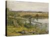 The Riverside, 1862-John Edward Newton-Stretched Canvas