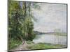 The Riverside Road from Veneux to Thomery, 1880-Alfred Sisley-Mounted Giclee Print