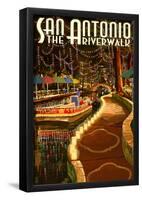 The Riverwalk - San Antonio, Texas-null-Framed Poster