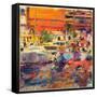 The Riviera at Menton-Peter Graham-Framed Stretched Canvas