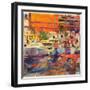 The Riviera at Menton-Peter Graham-Framed Giclee Print