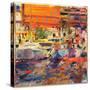 The Riviera at Menton-Peter Graham-Stretched Canvas