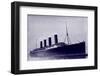 The Rms Lusitania, British Ship Torpedoed by a German Submarine During World War I, 1907-1915-null-Framed Photo
