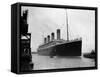 The RMS Olympic Sister Ship to the Titanic Arriving at Southampton Docks, 1925-null-Framed Stretched Canvas