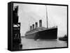 The RMS Olympic Sister Ship to the Titanic Arriving at Southampton Docks, 1925-null-Framed Stretched Canvas