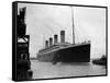 The RMS Olympic Sister Ship to the Titanic Arriving at Southampton Docks, 1925-null-Framed Stretched Canvas