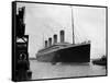 The RMS Olympic Sister Ship to the Titanic Arriving at Southampton Docks, 1925-null-Framed Stretched Canvas