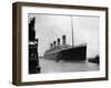 The RMS Olympic Sister Ship to the Titanic Arriving at Southampton Docks, 1925-null-Framed Photographic Print